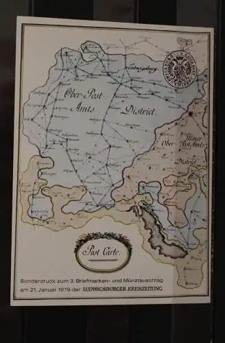 Deutschland 1979, Ganzsache: Ludwigsburg Briefmarken-Tauschtag, Wertstempel 50 Pf., Burgen + Schlösser