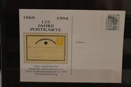 Deutschland 1994, Ganzsache: 125 Jahre Postkarte, Wertstempel 80 Pf.