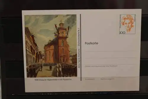 Deutschland, Ganzsache: Tag der Briefmarke, Glückwunschkarte Nr. 7; Wertstempel 100 Pf. Frauen, 1999