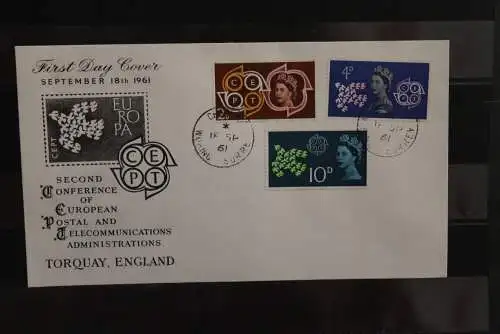 Großbritannien 1961, Europa - CEPT, FDC, MiNr. 346-48