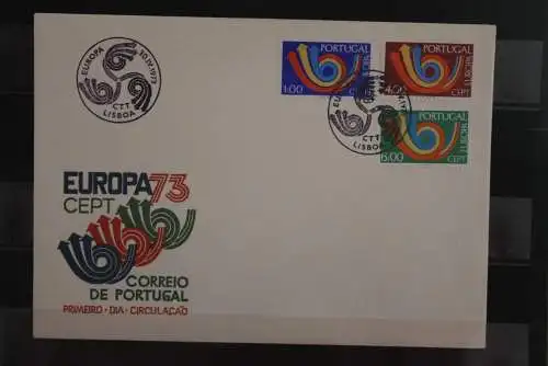 Portugal, Europa - Cept 1973, FDC, MiNr. 1199-1201