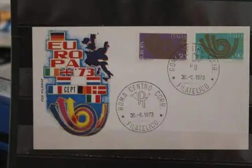 Italien, Europa - Cept 1973, FDC, MiNr. 1409-10