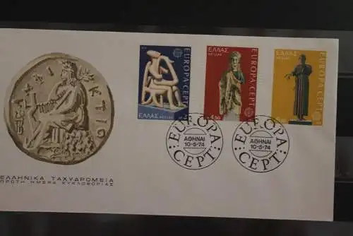 Griechenland, Europa - Cept 1974, FDC, MiNr. 1166-68