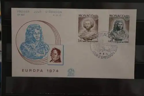 Monaco, Europa - Cept 1974, FDC, MiNr. 1114-15