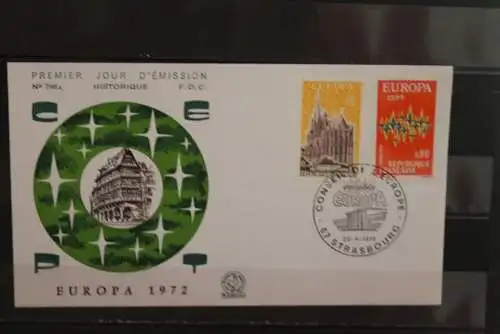 Frankreich, Europa - CEPT 1972, FDC, MiNr. 1788-89