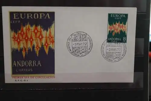 Andorra, span., Europa - CEPT 1972, FDC, MiNr. 71