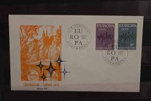 Luxemburg, Europa - CEPT 1972, FDC, MiNr. 846-47