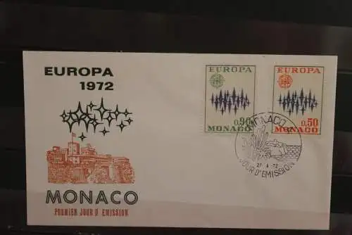 Monaco, Europa - CEPT 1972, FDC, MiNr. 1038-39