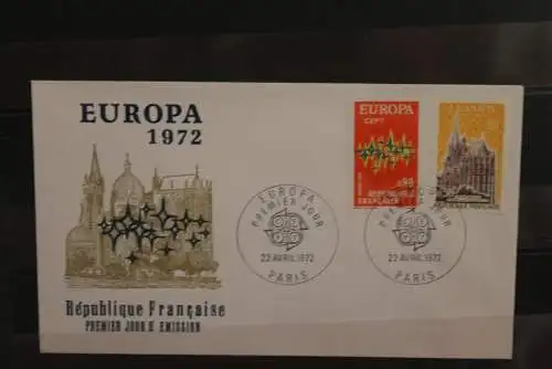 Frankreich, Europa - CEPT 1972, FDC, MiNr. 1788-89