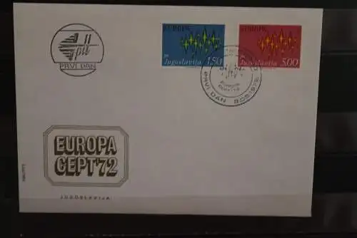 Jugoslawien, Europa - CEPT 1972, FDC, MiNr. 1457-58