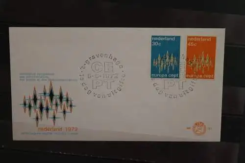 Niederlande, Europa - CEPT 1972, FDC, MiNr. 987-88