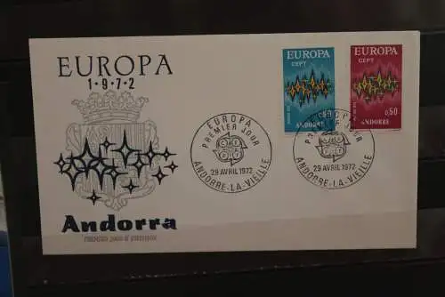 Andorra, Europa - CEPT 1972, FDC, MiNr.238-39