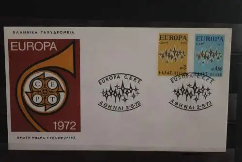 Griechenland, Europa - CEPT 1972, FDC, MiNr. 1106-07