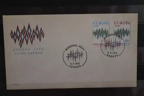 Türkei, Europa - CEPT 1972, FDC, MiNr. 2253-54