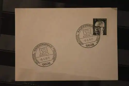 Deutschland 1971, Briefmarkenausstellung EUROPA 71, Radevormwald