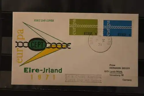 Irland, Europa - CEPT 1971, FDC, MiNr. 265-66