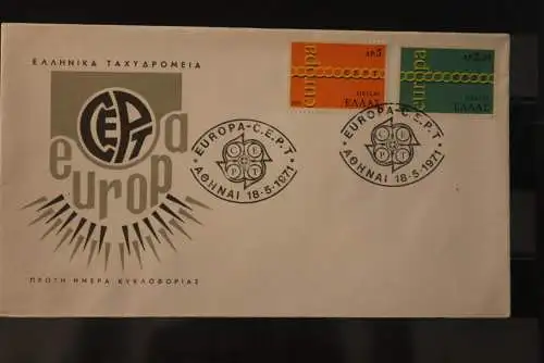 Griechenland, Europa - CEPT 1971, FDC, MiNr. 1074-75