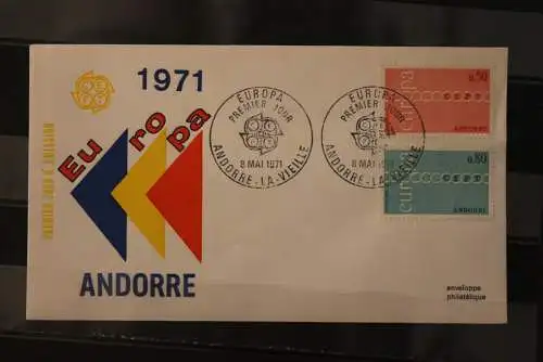 Andorra, Europa - CEPT 1971, FDC, MiNr. 232-33