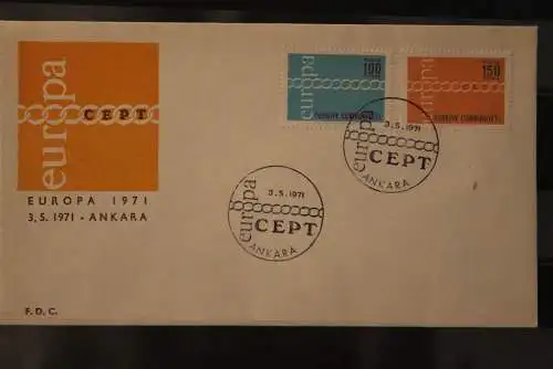 Türkei, Europa - CEPT 1971, FDC, MiNr. 2210-11