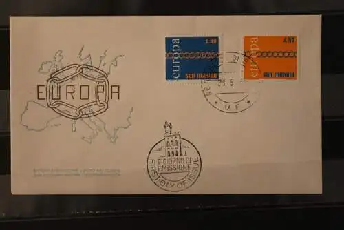 San Marino, Europa - CEPT 1971, FDC, MiNr. 975-76