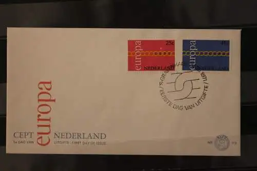 Niederlande, Europa - CEPT 1971, FDC, MiNr. 963-64