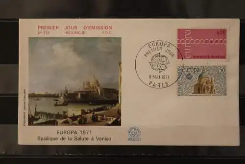 Frankreich, Europa - CEPT 1971, FDC MiNr. 1748-49