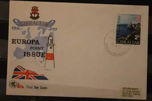 Gibraltar 1970, FDC Europa Point,  MiNr. 236