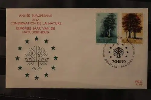 Belgien 1970, FDC Europäischer Naturschutz, MiNr. 1583-84