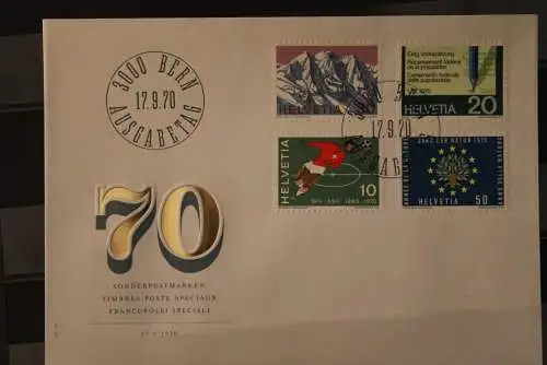 Schweiz 1970, Jahr der Natur, FDC