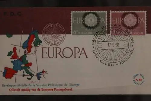 Belgien, Europa - CEPT 1960, FDC MiNr. 1209-10