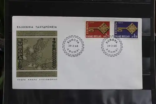 Griechenland  1968, EUROPA - CEPT, FDC MiNr 974-75