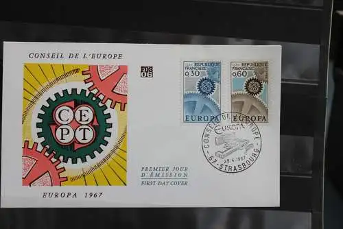 Frankreich 1967, Europa - CEPT FDC MiNr 1578-79