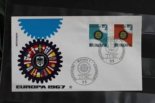 Deutschland 1967, Europa - CEPT FDC MiNr 533-34