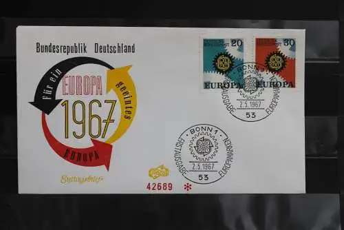 Deutschland 1967, Europa - CEPT FDC MiNr 533-34