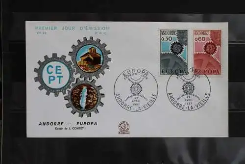 Andorra 1967, Europa - CEPT FDC MiNr 199-200