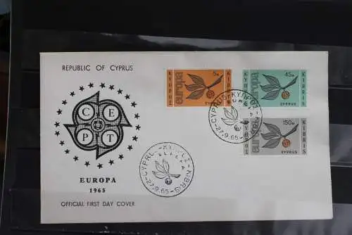 Zypern 1965, EUROPA - CEPT FDC, MiNr 258-60