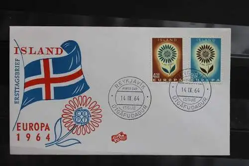 Island 1964; Europa - CEPT, FDC, MiNr 385-85