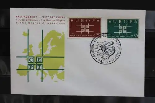 Frankreich 1963; Europa - CEPT, FDC, MiNr. 1450-51