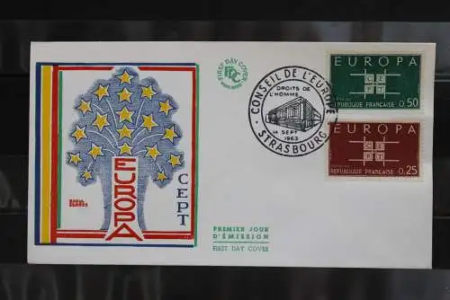 Frankreich 1963; Europa - CEPT, FDC, MiNr. 1450-51