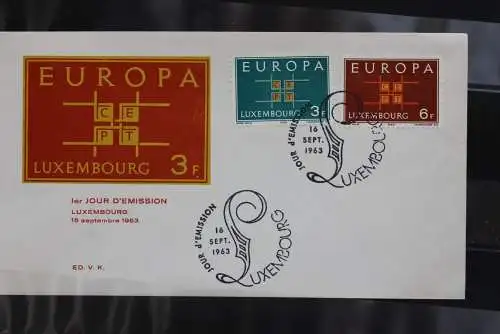 Luxemburg 1963; Europa - CEPT, FDC, MiNr. 680-81