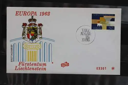 Liechtenstein 1963; Europa - CEPT, FDC, MiNr. 431