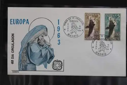 Spanien 1963; Europa - CEPT, FDC, MiNr. 1411-12