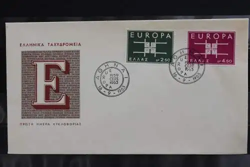 Griechenland 1963; Europa - CEPT, FDC, MiNr. 821-22