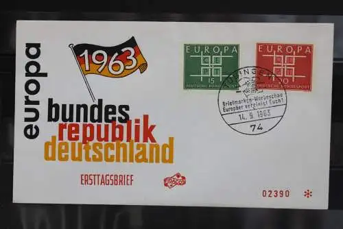 Deutschland 1963; Europa - CEPT, FDC, MiNr. 406-07