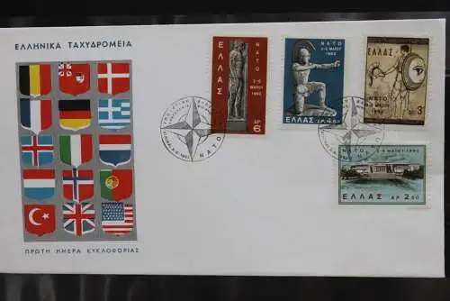 Griechenland 1962, NATO-Ministerkonferenz, FDC, MiNr. 792-95