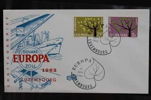 Luxemburg; Europa - CEPT 1962, FDC, MiNr. 657-58