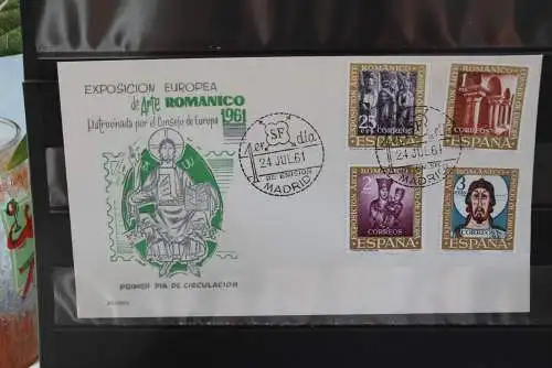 Spanien 1961, Ausstellung des Europarates, FDC, MiNr. 1260-63