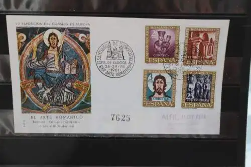 Spanien 1961, Ausstellung des Europarates, FDC, MiNr. 1260-63