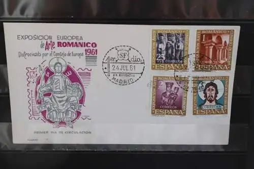 Spanien 1961, Ausstellung des Europarates, FDC, MiNr. 1260-63