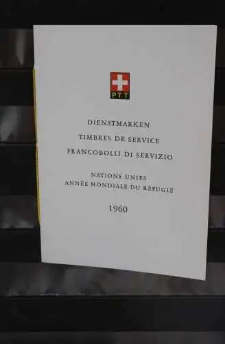 Schweiz 1960, Sammelheft Nr. 25a, Dienstmarken Vereinte Nationen